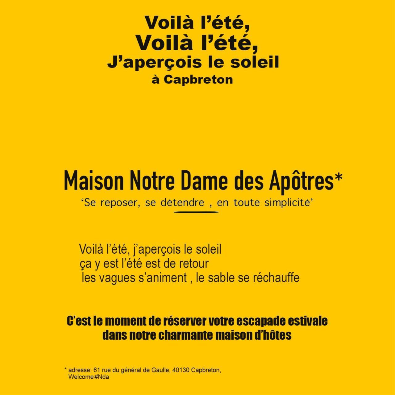 Maison Notre Dame Des Apotres Capbreton Dış mekan fotoğraf